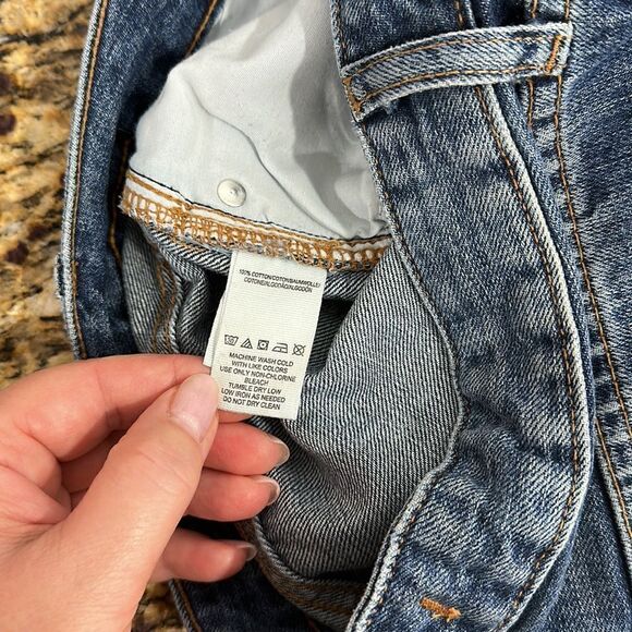 We The Free Free People Mid Rise Straight Leg Rigid Jeans Size 24 - Picture 5 of 9